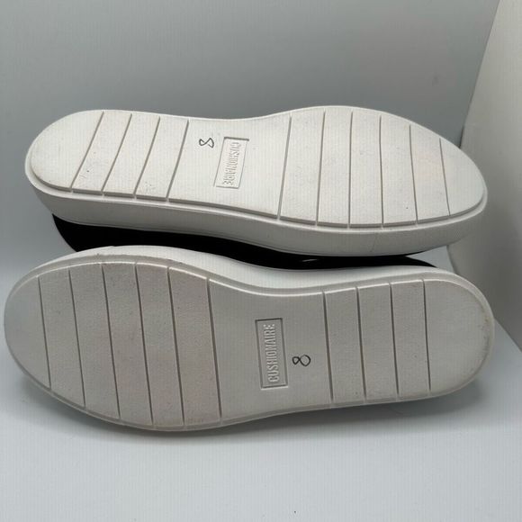 CUSHIONAIRE Women's Hart Hidden Wedge Sneaker 8 WIDE BLACK - Picture 5 of 7